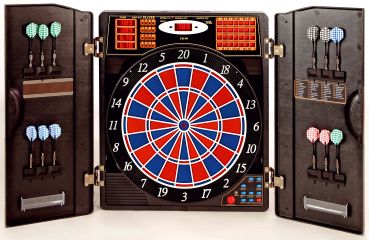 Dartboard elect. CB 90 Cabinet, new Modell