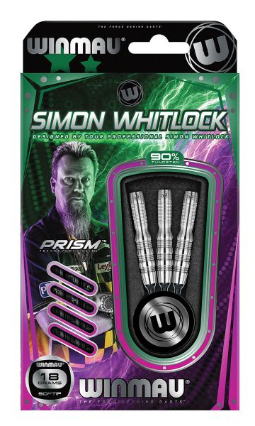 Softdart Winmau Simon Whitlock Silver Colour 2097 18g