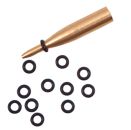 Shaft Lock System mit 30 Gummiringen