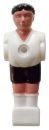 Kickerfigur Modell -Profi-Soccer Deluxe-, schwarz/weiß, 16mm