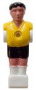 Kickerfigur Modell -Profi-Soccer Deluxe-, schwarz/gelb, 16mm