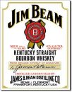 Blechschild Jim Beam -White Label-