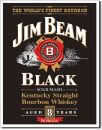 Blechschild Jim Beam -Black Label-