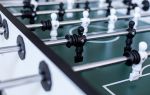 Kicker, Kickertisch, Turnierkicker -Bill-Dart-, weiß